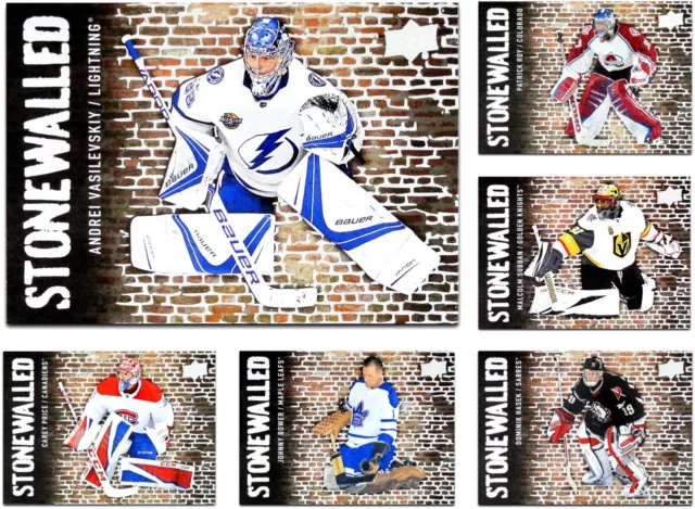 2018-19 Upper Deck STONEWALLED **** PICK YOUR CARD **** From The SET