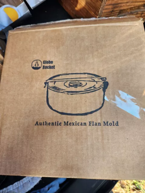 Flan Mold With Lid 8.25 X 3.25 In Authentic Mexican Design Flanera Flan  Maker Flan Pan Moldes Para Flan En Baño Maria Con Tapa 