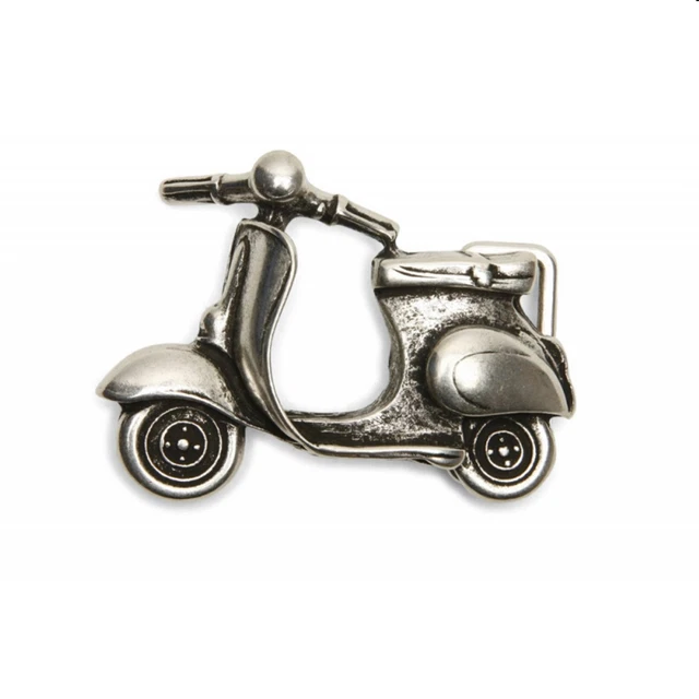 Fibbia Cintura Argento Motorino Chiusura Alternativa Designer Fibbie