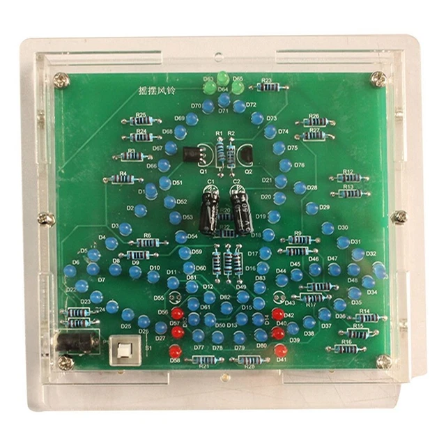 Kit elettronico fai da te DC 4,5-5V vento oscillante campanello saldatura progetto Pr Q2K3