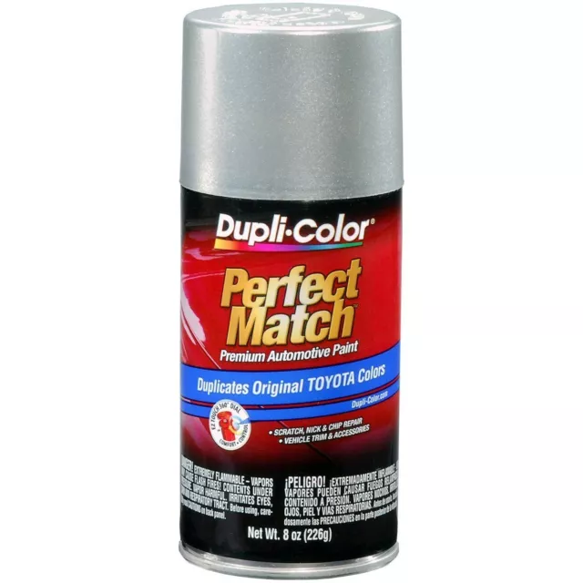 DupliColor Classic Silver Mica Toyota BTY1617 Automotive Spray Paint 8Oz Can 1F7