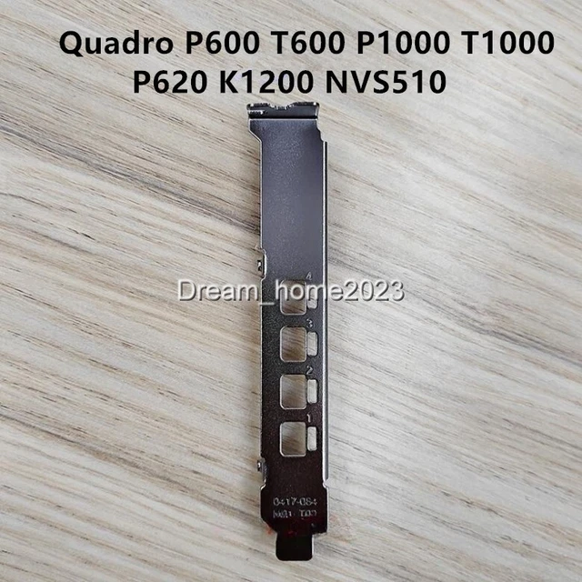 2 Supports Longs Pour Cartes Graphiques NVIDIA Quadro - Acier Inoxydable, Longueur 12cm, Avec Vis | Compatible K1200, P400-P1000, NVS 510, T600-T1000