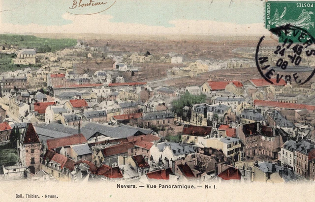 *1550 cpa Nevers - panoramic view