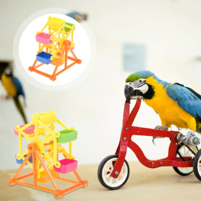 Papagei Spielzeug Riesenrad-Spielzeug Zubehör Für Vogelkäfige Nahrungssuche
