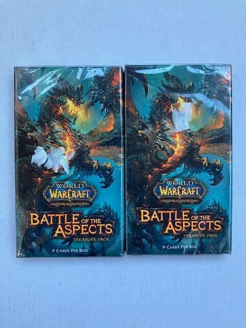 World of WarCraft Battle of the Aspects Treasure Card Pack x 2 Trading Card Game