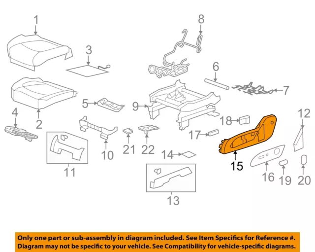 GM OEM Front Seat-Outer Finish Panel Left 20900055