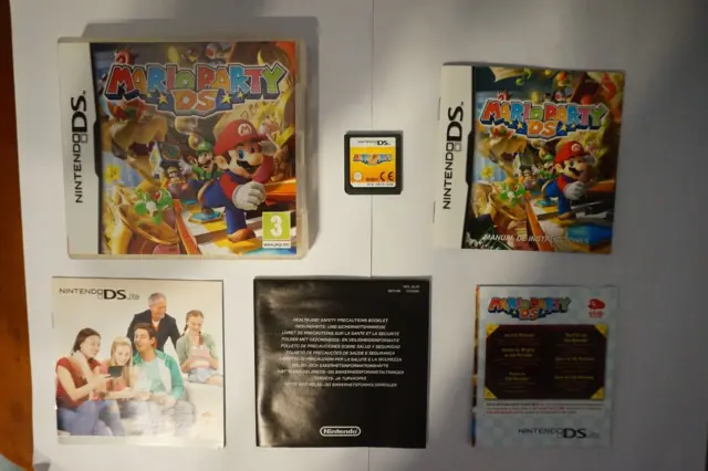 Mario Party Nintendo DS Pegi 2007 Original Probado PAL Caja NDS Genuine CIB