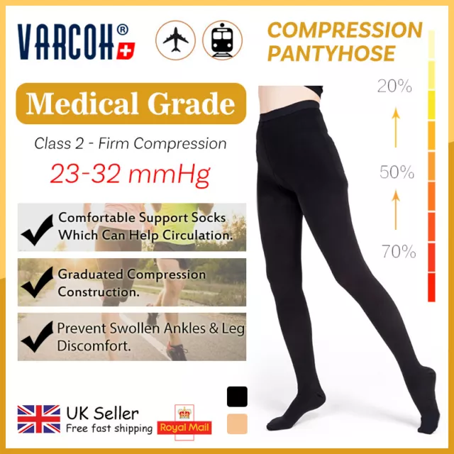 20-30 mmHg Medical Compression Pantyhose Women Men Stockings Edema