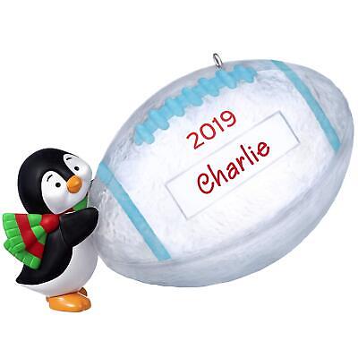 Hallmark 2019 Football Star Penguin Ornament