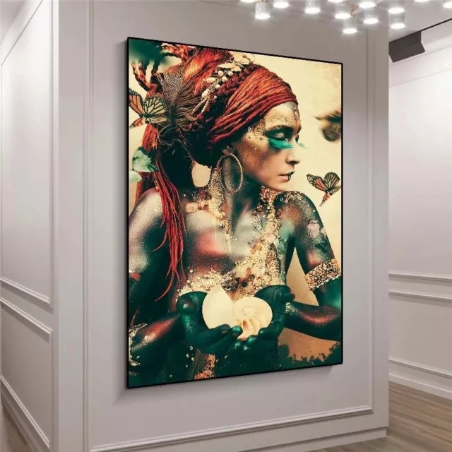 Huge Home office wall Decor art Modern 100%Handmade oil painting on canvas-girl