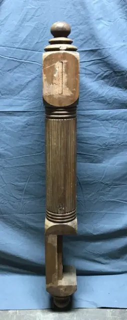Antique Decorative Drop Finial Corner Newel Post 6x54 Old VTG Staircase 306-23B