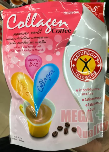 NatureGift COFFEE SLIM Weight Loss COLLAGEN Diet Burn Natural Slimming 5 sticks