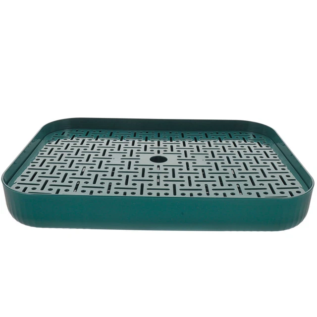 Vassoio drenante tazza da tè vassoi per porzione da tè cucina set vassoio da caffè in plastica