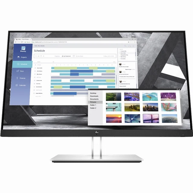 HP Monitor 24 Zoll Quad HD E-Series E27q G4 Pivot  LED Computer-Bildschirm 5ms