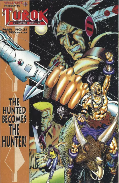 Comics Turok: Dinosaur Hunter vol. 1 no 21 The Hunted Becomes the Hunter