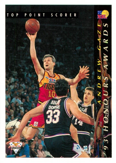 Maillot de foot vintage Andrew Gaze 1999 Melbourne Tigers costume court