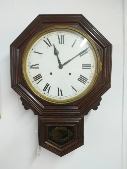 Antique Ansonia School Or Office Wall Clock