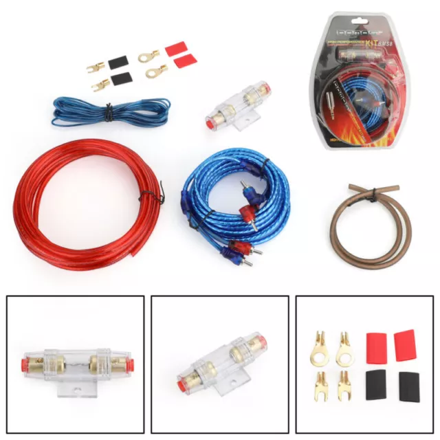 1500W 10GAUGE Câble Car Câblage d'amplificateur Kit Amp l'audio RCA Sub Wire E3