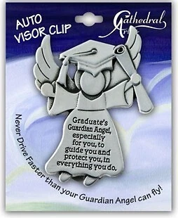 Graduation Angel Visor Clip