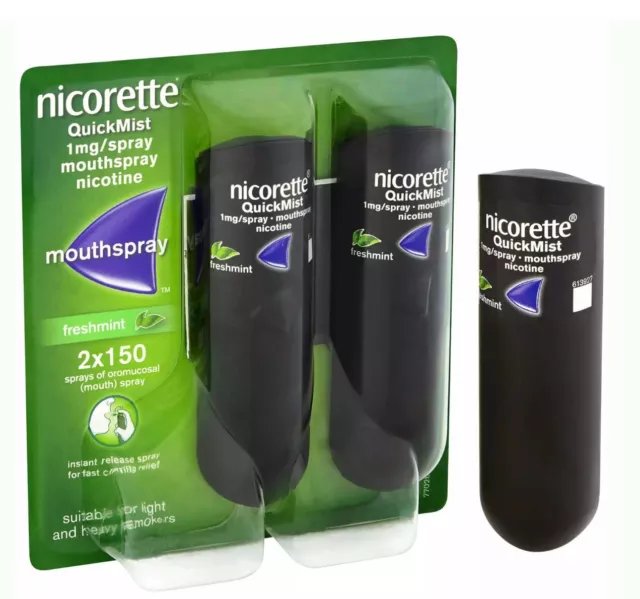 Nicorette Quickmist Spray  dejar fumar MINT ** enviado HOY ** SELLING FAST