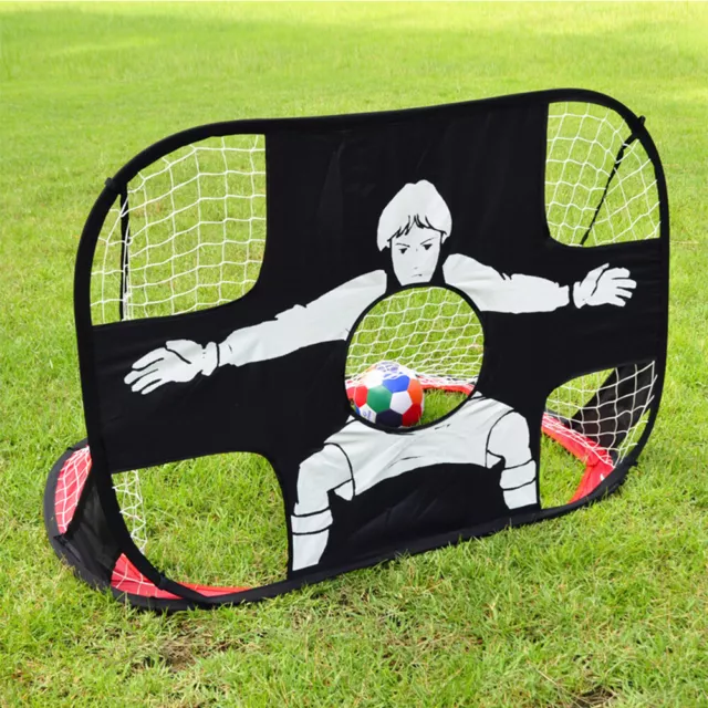 5# 2 In 1 Practice Soccer Net Lightweight Training Goal Portable for Indoor Outd