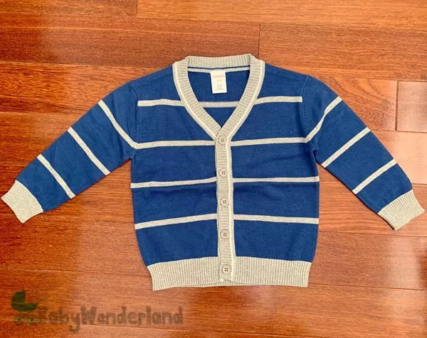 New Boys Gymboree Navy Stripes Cardigan Cotton Jumper Sweater Cardigan 2-5Years