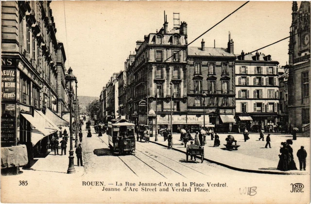CPA ROUEN-LA RUE Jeanne-d'Arc et la Place Verdrel (348772) EUR 7,99