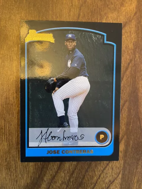 2003 Bowman Metallic Gold Jose Contreras #166 Rookie