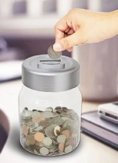 Digital Money Box Piggy Bank Large Coin Counting Jar Change Counter Saving