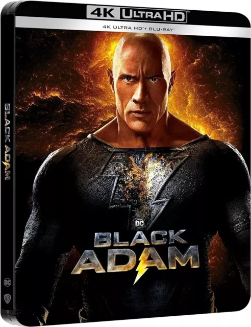 Black Adam Steelbook 4K Ultra Hd + Blu-Ray - Neuf Et Emballé