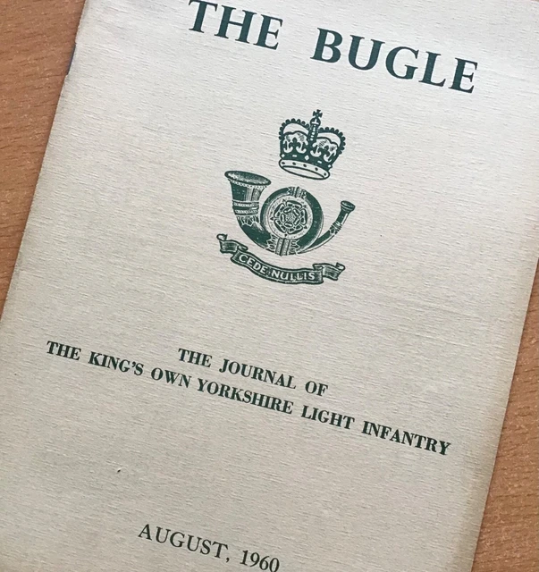 ORIGINAL BRITISH ARMY Koyli Regimental Journal: The Bugle, August 1960 ...