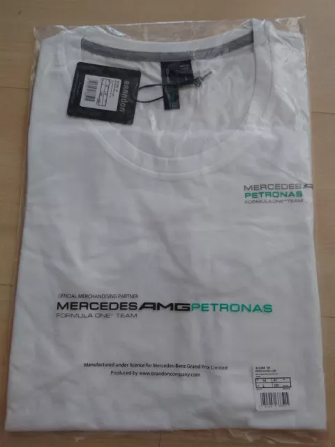 AMG Petronas T-Shirt Damen NEU/OVP -Gr. L 40 - weiß türkis grau -Formel 1 Team b