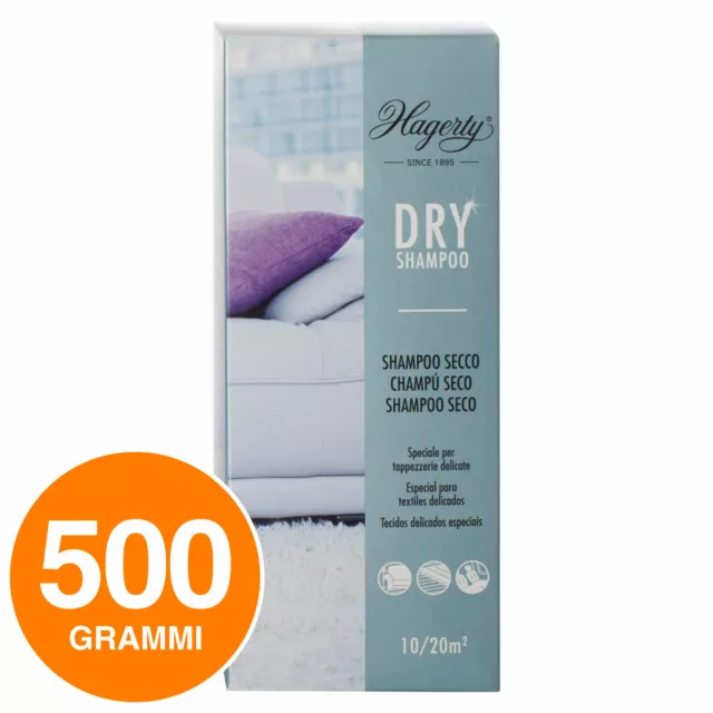 Hagerty Dry Shampoo Secco Detersivo in Polvere per Tappezzeria e Tappeti 500g