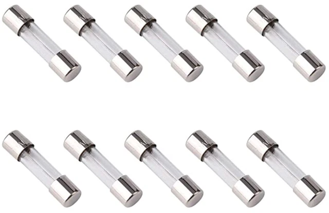 10pz Fusibile 5x20mm 250V fusibili in vetro ritardato tipo T 6,3 A IEC 127 GS750