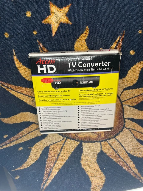 Access HD Digital to Analog TV Converter Model DTA1080D In Original Box