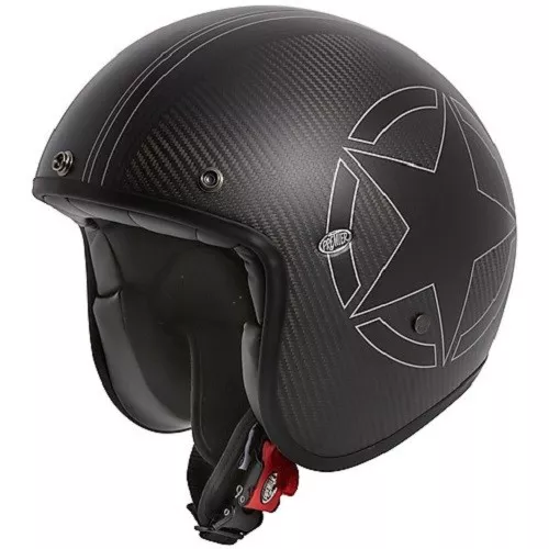 Casco Helmet Jet In Fibra Le Petit Classic Evo Star Carbon Premier Size L