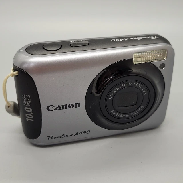 Canon PowerShot A490 10,0 megapixel fotocamera digitale compatta argento testato 2