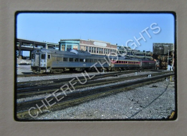 Original '87 Kodachrome Slide MBTA Boston Rail B&M 6143 RDC1 Boston, MA    38T14