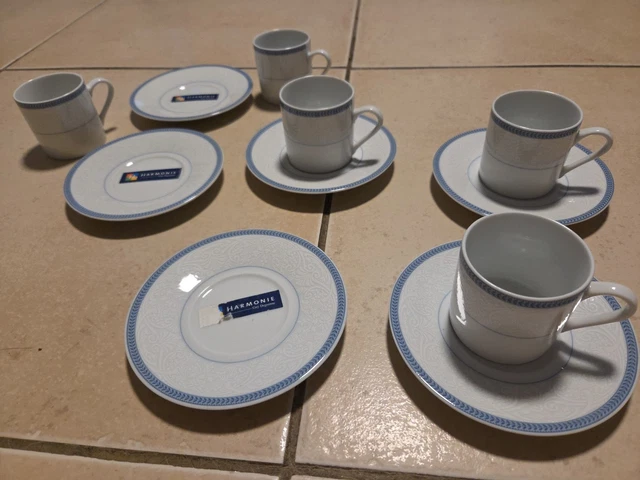 Coffret de 5 tasses à thé japonaises en porcelaine Sometsuke Soka, 5 x