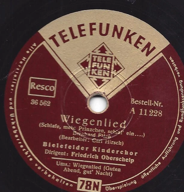 BIELEFELDER KINDECHOR : Wiegenlied von Johannes Brahms : Guten Abend ...