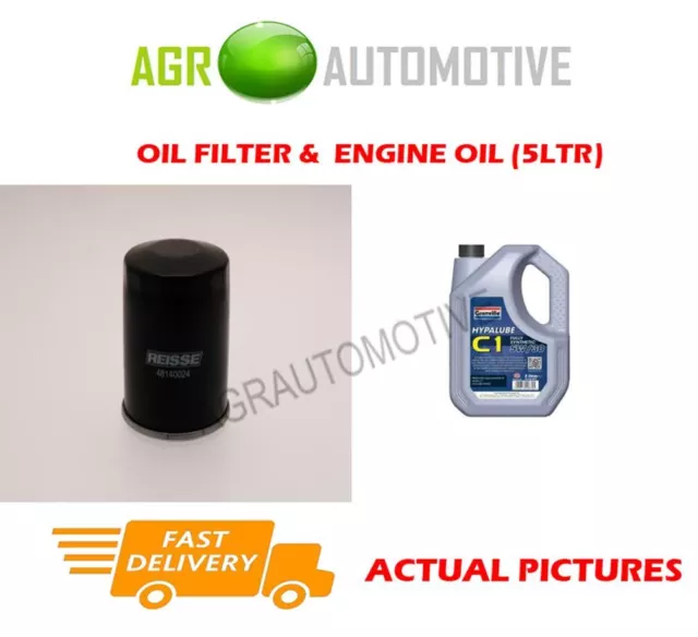 For Mitsubishi Asx 1.6 117Bhp 2010- Petrol Oil Filter + C1 5W30 Engine Oil