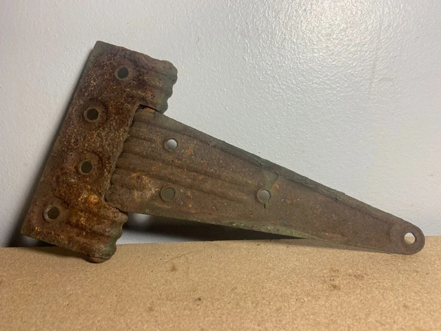 Antique Vintage Heavy Iron Hinge Decorative Rusty Steel Gate Door Decoration 2