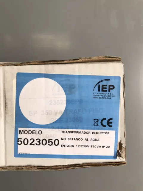 3x Transformador 350va 12/230v ip20