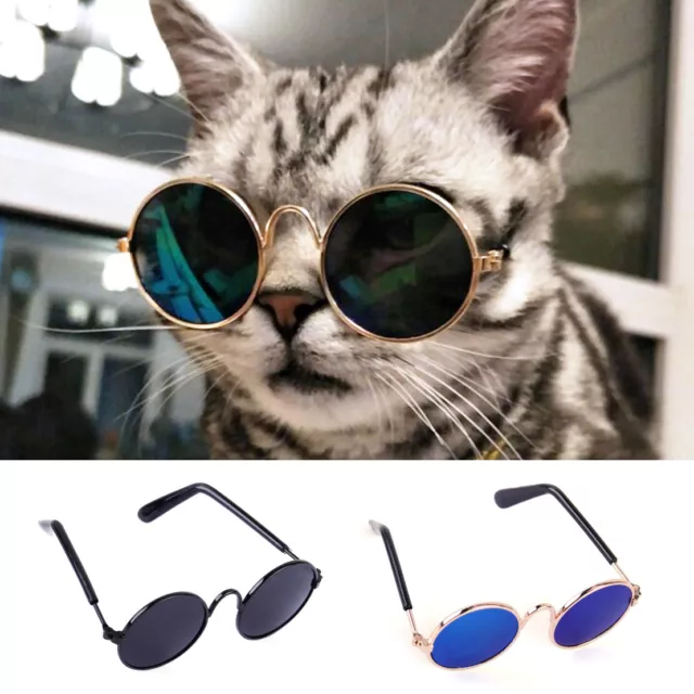 Pet Cat Dog Sunglasses Grooming Glasses UV Protection Eye Wear Funny Costume rt