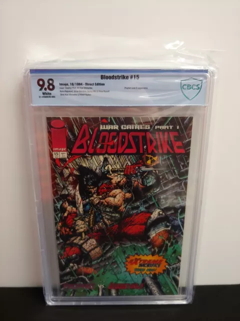 Bloodstrike #15 CBCS 9.8 Stephen Platt Prophet Cover Rare HTF Image Hot No CGC
