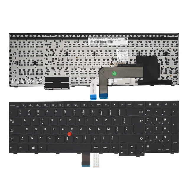 Clavier Français Lenovo 25214737 MP-13Q16F0-686 PK1314K1A18 T6G1-FR Noir