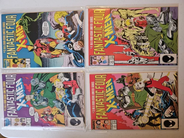 Fantastic Four Vs. The X-Men (1985) Complete Set #1-4 9/10