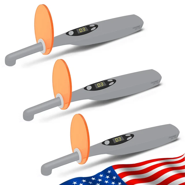 1-3x Fit Woodpecker Dental ILED Curing Light Lamp 3 Sec Upgraded 2200mW 2 Modes