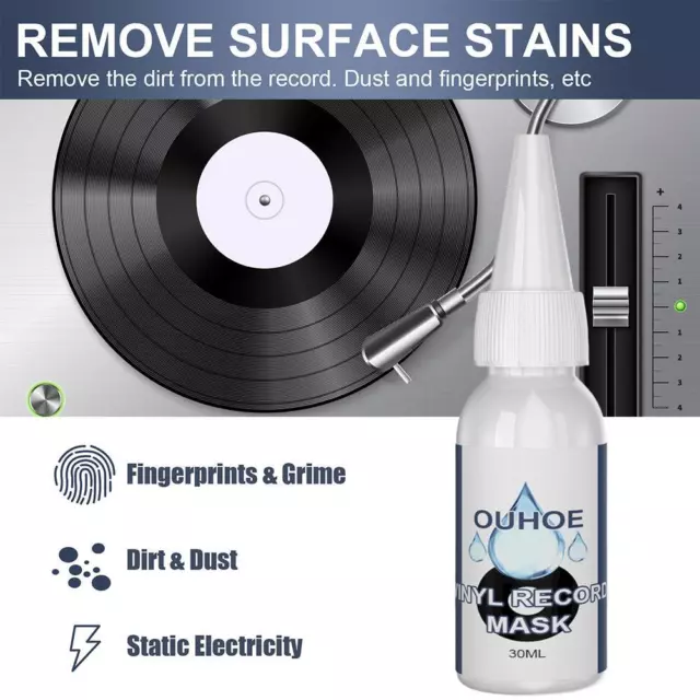 Professional Vinyl Record Cleaner CD DVD Cleaning Fluid -FAST DELIVERY✨|4 W6Z1