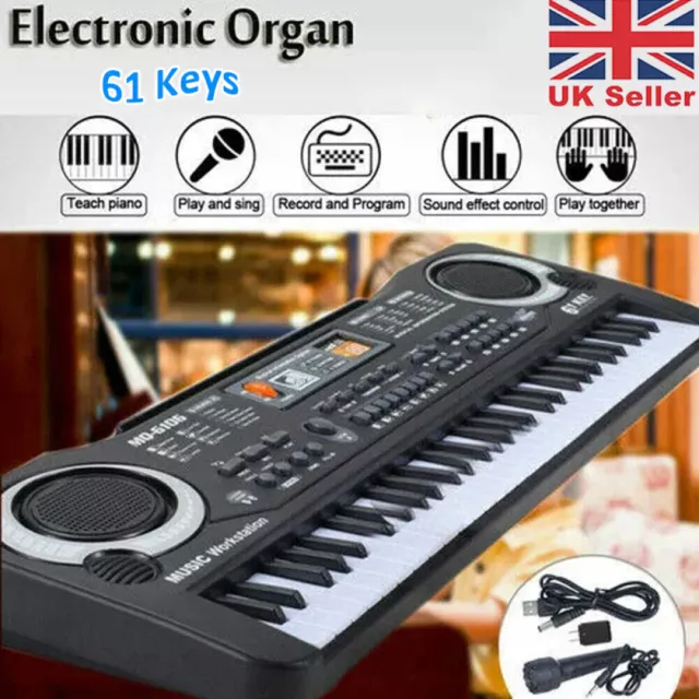 61 Keys Kids Piano Keyboard Electronic Piano Keyboard Toys for Beginners Gifts